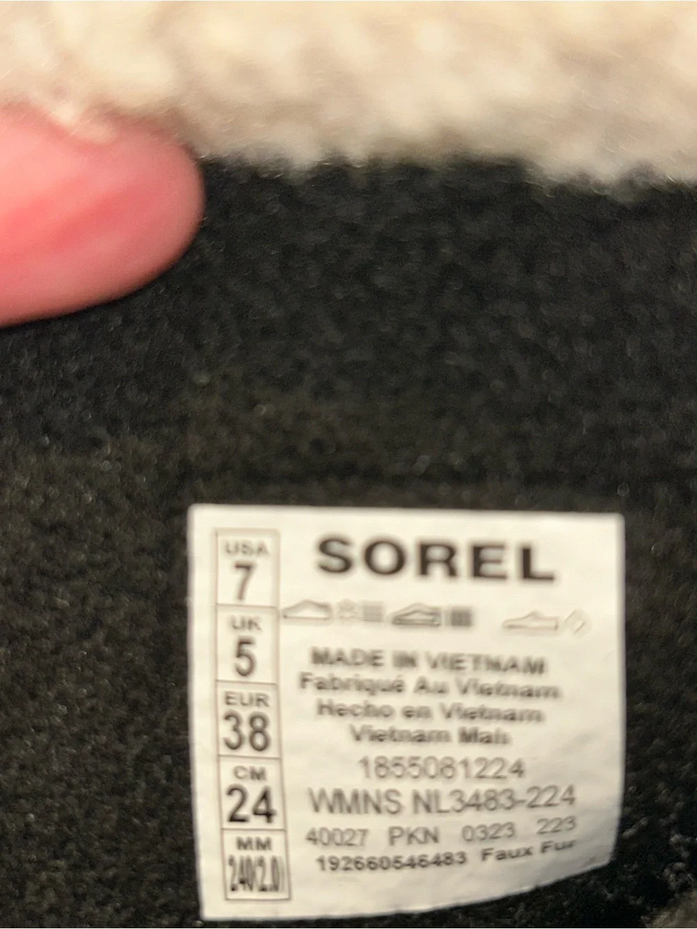 Sorel Caribou Waterproof Lace-Up Snow Boots Beige/Black Mid-Calf Women’s 7
